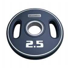 Блини диски гумові з подвійним хватом та металевою втулкою Wuotan WD.02.5 ø51мм 2.5кг чорний, гума