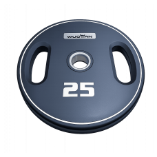 Блини диски гумові з подвійним хватом та металевою втулкою Wuotan WD.25 ø51мм 25кг чорний, гума