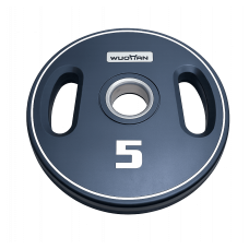 Блини диски гумові з подвійним хватом та металевою втулкою Wuotan WD.05 ø51мм 5кг чорний, гума