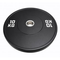 Бамперний диск гумовий Bumper Plates Wuotan BD.10 ø51мм 10кг чорний