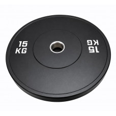 Бамперний диск гумовий Bumper Plates Wuotan BD.15 ø51мм 15кг чорний