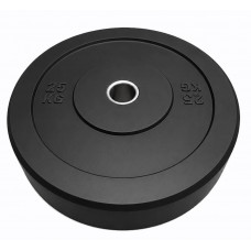 Бамперний диск гумовий Bumper Plates Wuotan BD.25 ø51мм 25кг чорний