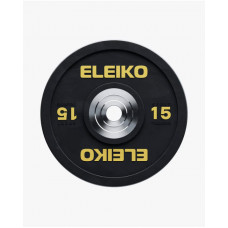 Диск тренувальний Eleiko Sport, чорний - 15 кг