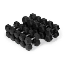 Гексагональний гантельний ряд 12,5 - 40 кг, крок 2,5 кг