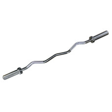 Гриф для штанги сталевий хромований Олімпійський W-подібний з підшипником Wuotan WG.02 довжина 1,2м ø50мм хром