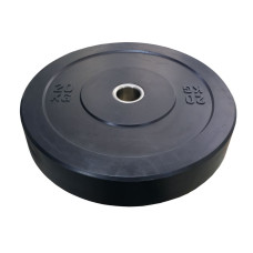 Бамперний диск гумовий Bumper Plates Wuotan BD.20 ø51мм 20кг чорний