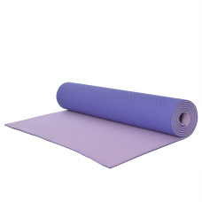 Килимок для фітнесу та йоги TPE+TC 6мм TPE-6VV
