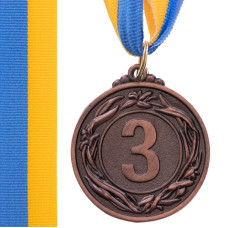 Медалі зі стрічкою 3 місце 4,5см C-3969-3