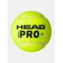 М'ячі для падел-тенісу HEAD PADEL PRO+ 3B 540203, 3 шт.