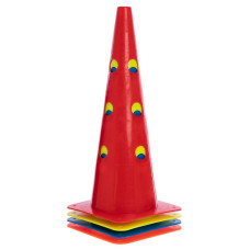 Конус-фішка з отворами для тренувань 48см (1шт.) GKС-5431 Синій