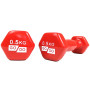 Гантель для фитнеса с виниловым покрытием 2шт GoDo GD-0.5R