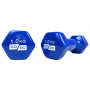 Гантель для фитнеса с виниловым покрытием 2шт GoDo GD-1.0BL