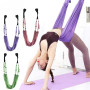 Гамак для йоги с креплением на дверь Air Yoga rope LT-2090 Зеленый