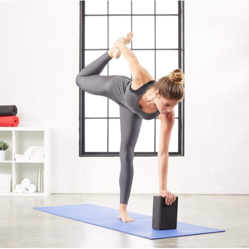 Блок для йоги Generation Fitness FF22E1 black (чорний)