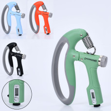 Еспандер кистьовий Ножиці пружинний регульований з лічильником 10-100кг GI-4218 Зелений
