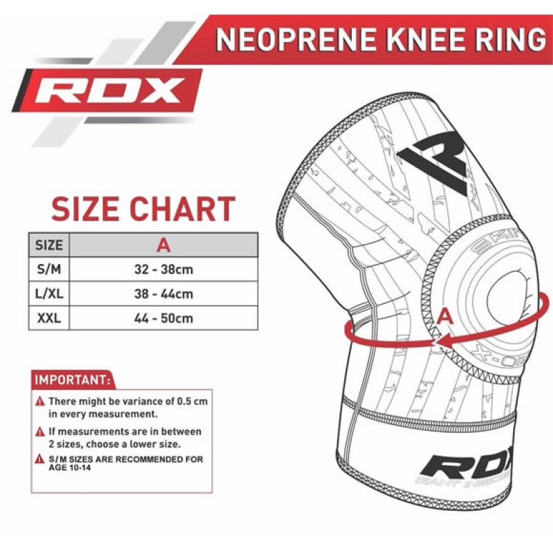 Наколінник спортивний неопреновий RDX New S/M (1 шт)