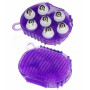 Массажер варежка двухсторонний с железным насадками Фиолетовый