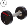 Гантель цельная профессиональная LIFE FITNESS GA-80081-4 1шт 4кг