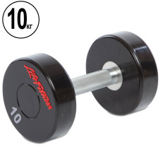 Гантель цельная профессиональная LIFE FITNESS GA-80081-10 1шт 10кг
