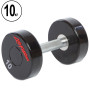 Гантель цельная профессиональная LIFE FITNESS GA-80081-10 1шт 10кг