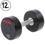 Гантель цельная профессиональная LIFE FITNESS GA-80081-12 1шт 12кг