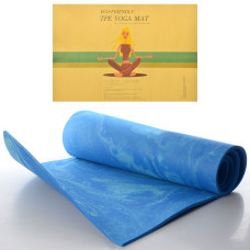 Килимок для фітнесу та йоги PER 8мм Gemini GPER-8BL