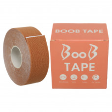 Кинезио тейп для тейпирования груди Kinesio tape BOOB размер 2.5смх5м бежевый BC-1093-2_5