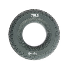 Еспандер кистьовий кільце силікон Gemini GI-3991-70LB навантаження 31кг сірий