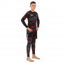 Дитячий компресійний костюм рашгард лонгслів штани і шорти VNM чорний-червоний 9529B-9629B-V5020   XS