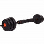 Набір трансформер гантелі гиря штанга упори 6в1 FED 30кг чорний SC-80016-30