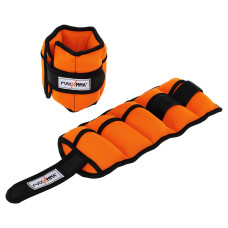 Обтяжувачі з регульованою вагою для рук та ніг MAXXMMA по 2,5 кг FWB-04