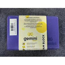Блок для йоги Gemini Eva Pro 180грам 23х15х7,5см (Фіолетовий) Purple GBK-1011
