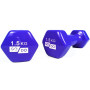 Гантель для фитнеса с виниловым покрытием 2шт GoDo GD-1.5BL