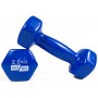 Гантель для фитнеса с виниловым покрытием 2шт GoDo GD-2.0BL