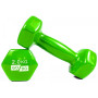 Гантель для фитнеса с виниловым покрытием 2шт GoDo GD-2.0GR