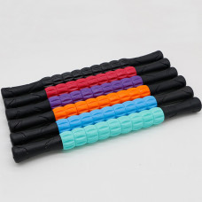 Масажер-палиця роликовий 9 масажерів massager  Рожевий