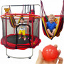 Батут дитячий 6в1 140см MS 4291-R