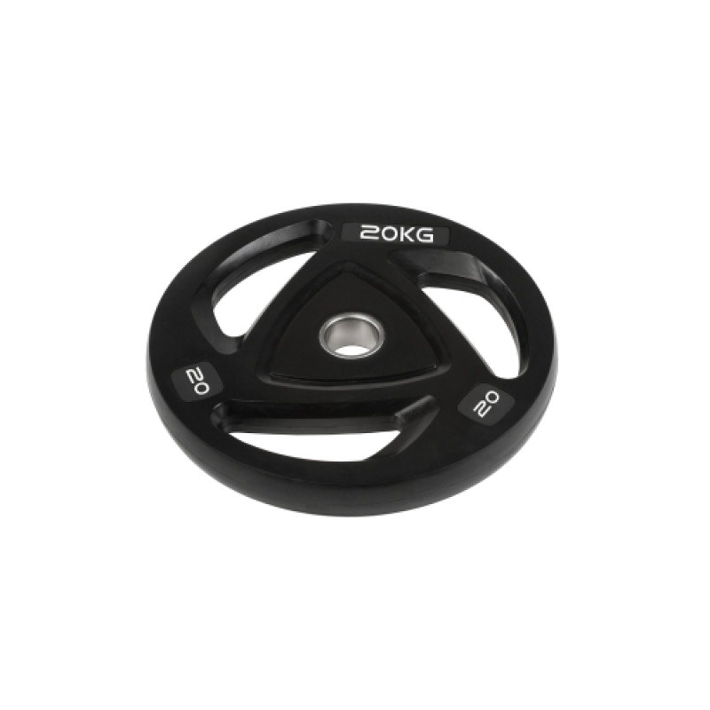 Диск олімпійський гумовий чорний Generation Fitness RCP17-20 кг