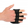 Накладки атлетические нескользящие Грипад GRIPAD WorkOut HAND PROTECTION EZOUS черный D-01