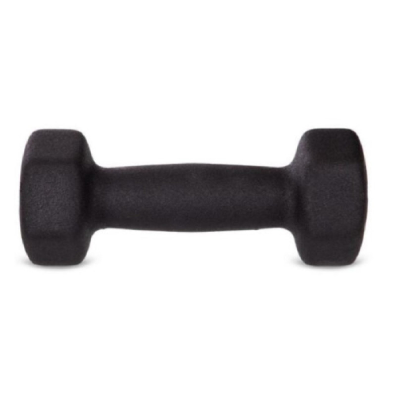 Гантель для фітнесу з неопреновим покриттям Generation Fitness FF51D4A-1kg (чорний)