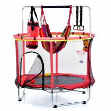 Батут дитячий 6в1 140см MS 4291-R