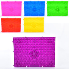 Килимок пазл ортопедичний масажний YG-4600 38.5см 28см Фіолетовий