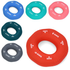 Еспандер кистьовий кільце силікон з потрійним навантаженням GI-4807 Рожевий