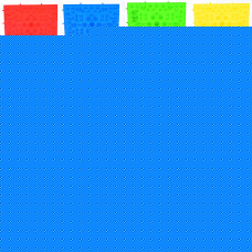 Килимок пазл ортопедичний масажний YG-4603 38.5см 28см Фіолетовий