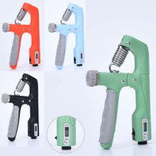 Эспандер кистевой Ножницы пружинный регулируемый со счетиком 10-100кг GI-4219 Синий