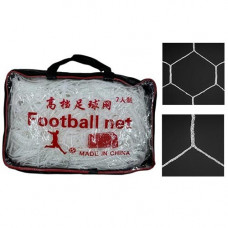 Сетка на ворота футбольные в комплекте из 2 штук 5.5м х 2.44м белый C-2153