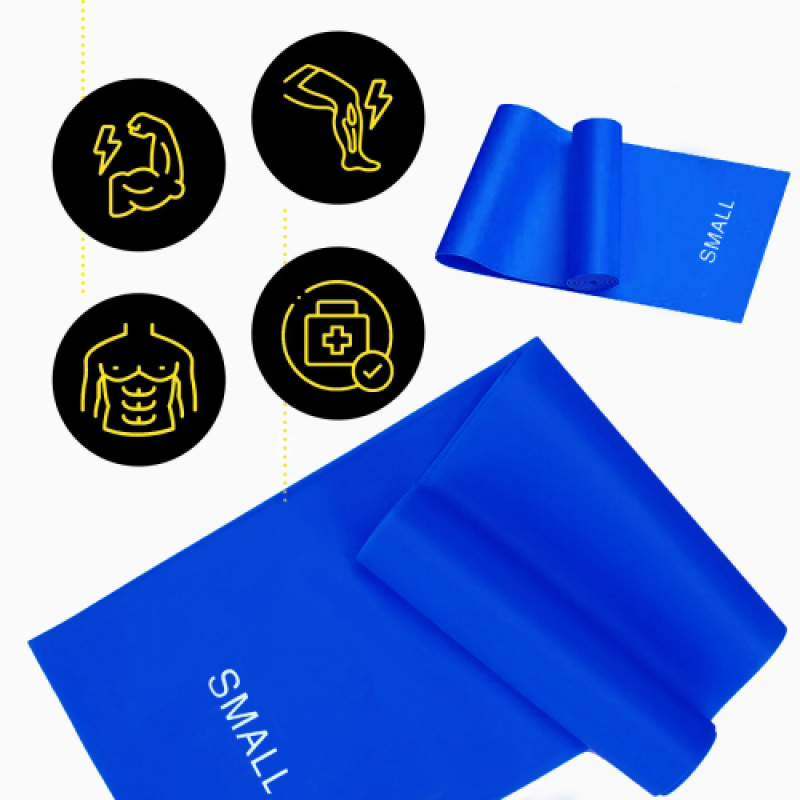 Стрічка-еспандер 6-9 кг 200х15х0.4 см S blue Generation Fitness