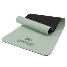 Килимок для фітнесу та йоги TPE+TC 6мм Gemini Pro GE-60032