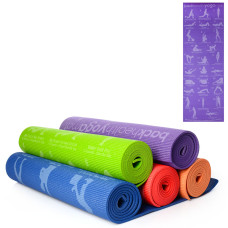 Килимок для фітнесу та йоги PVC 6mm GPVC-6D Мік