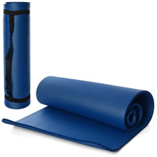 Килимок для туризму та фітнесу 10мм синій NBR-10BL